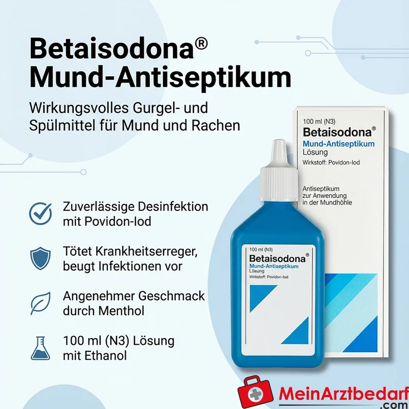Betaisodona Mund-Antiseptikum Povidon-Iod 0,75% Lösung (Mundspülung) 120 ml