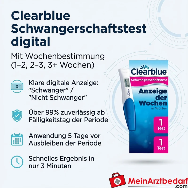 Clearblue Schwangerschaftstest digital mit Wochenbestimmung 1 St.