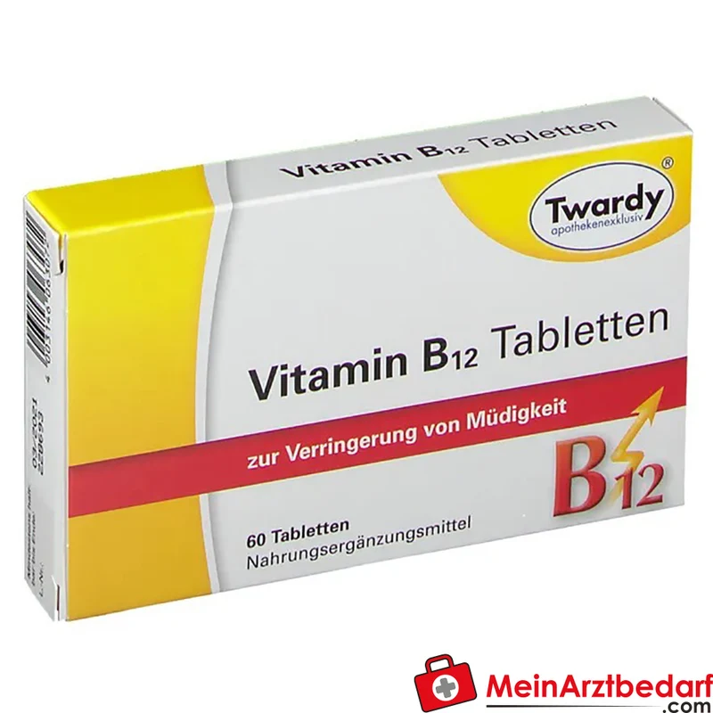 Twardy® Vitamin B12 30 µg (Cyanocobalamin) Tabletten 60 Stück