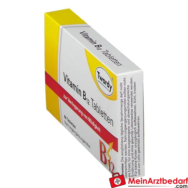Twardy® Vitamin B12 30 µg (Cyanocobalamin) Tabletten 60 Stück