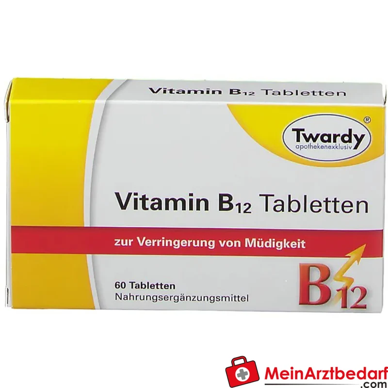 Twardy® Vitamin B12 30 µg (Cyanocobalamin) Tabletten 60 Stück