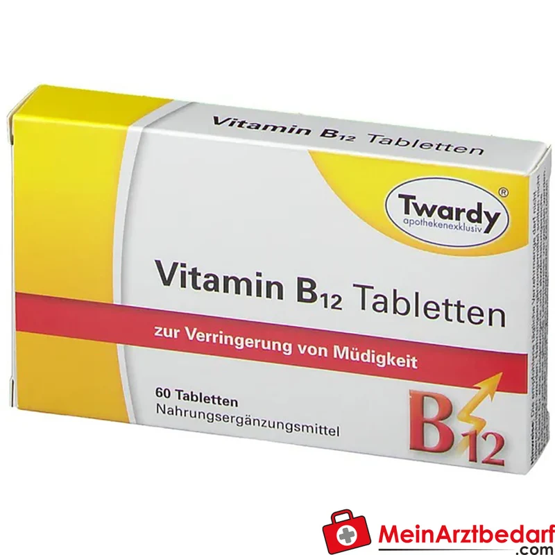 Twardy® Vitamin B12 30 µg (Cyanocobalamin) Tabletten 60 Stück