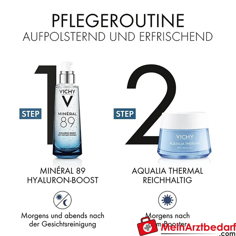 VICHY Aqualia Thermal Reichhaltige Feuchtigkeitscreme mit Hyaluron, Tiegel 50 ml