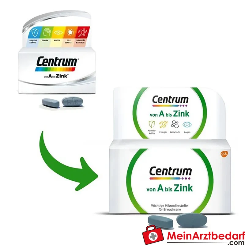 Centrum Von A bis Zink Multivitamin-Mineralstoff Tabletten 30 Stück