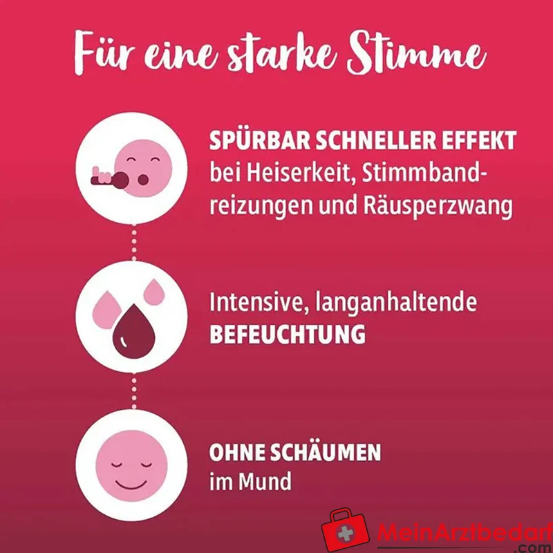 isla med voice Halspastillen mit Hyaluronsäure und Isländisch Moos 20 Stück