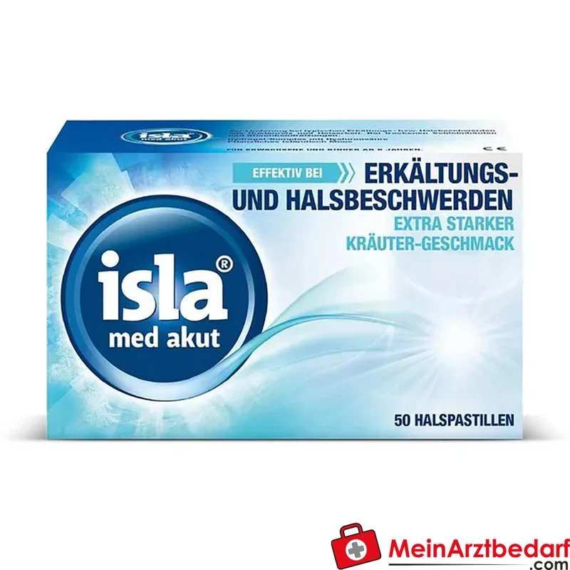 isla med akut Hyaluronsäure und Isländisch Moos Halspastillen 20 St.