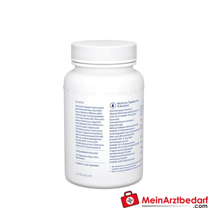 Pure Encapsulations Immun aktiv Vitamin C 100 mg, Vitamin D3 5 µg, Zink 15,65 mg Kapseln 30 Stück