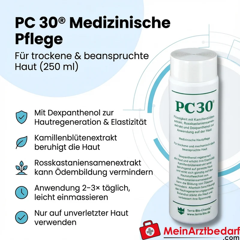 PC 30 Dexpanthenol Hautpflegeflüssigkeit 250 ml für trockene und mechanisch beanspruchte Haut