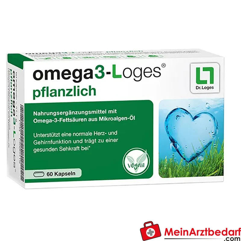 Loges Omega-3 pflanzlich DHA+EPA 320 mg Kapseln 60 Stück