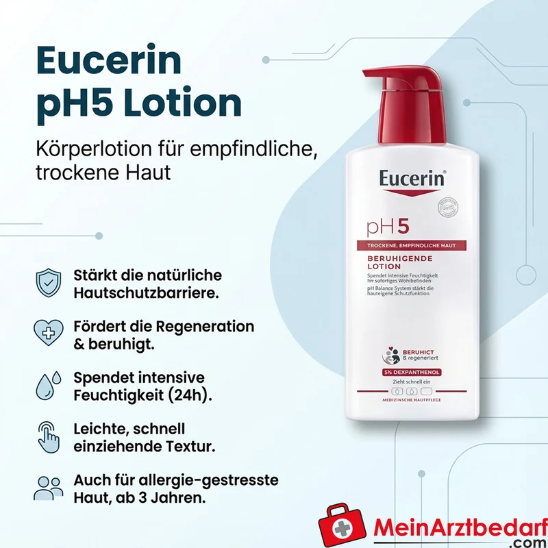 Eucerin pH5 Lotion Körperlotion 400 ml für empfindliche, trockene Haut
