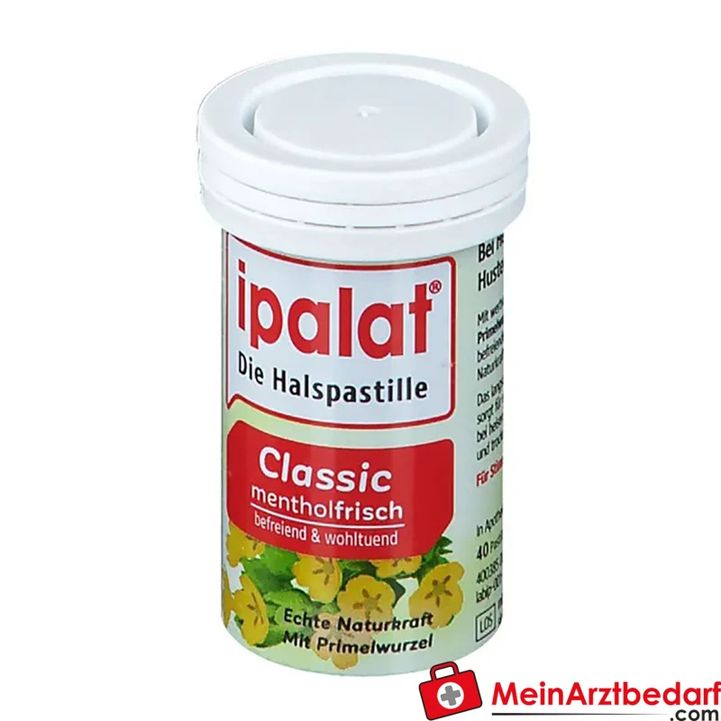 ipalat Halspastillen classic mit Primelwurzel und Menthol 40 Stück