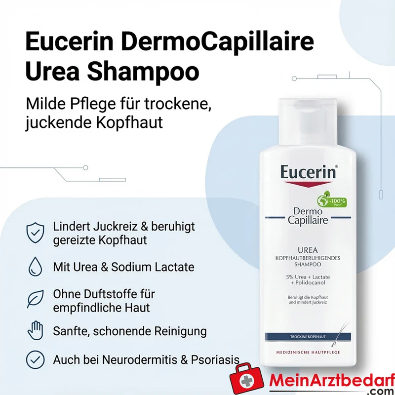Eucerin DermoCapillaire Urea Kopfhautberuhigendes Shampoo 250 ml
