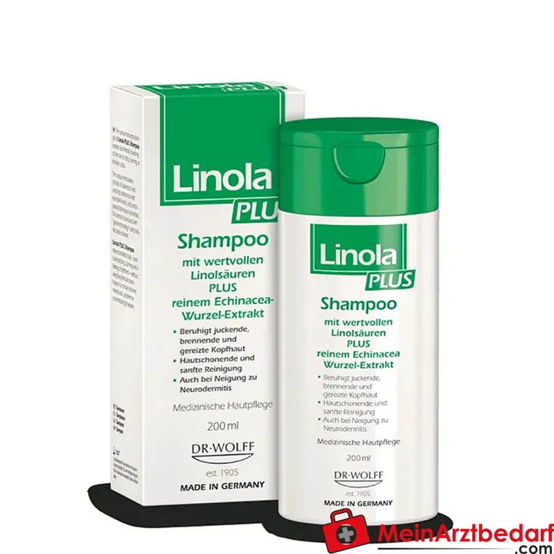 Linola PLUS Shampoo 200 ml für juckende, gereizte Kopfhaut