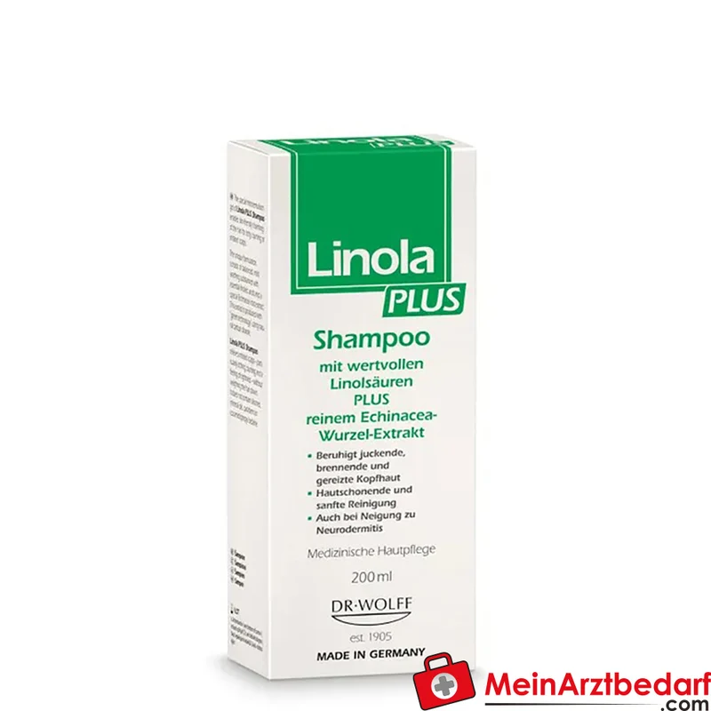 Linola PLUS Shampoo 200 ml für juckende, gereizte Kopfhaut