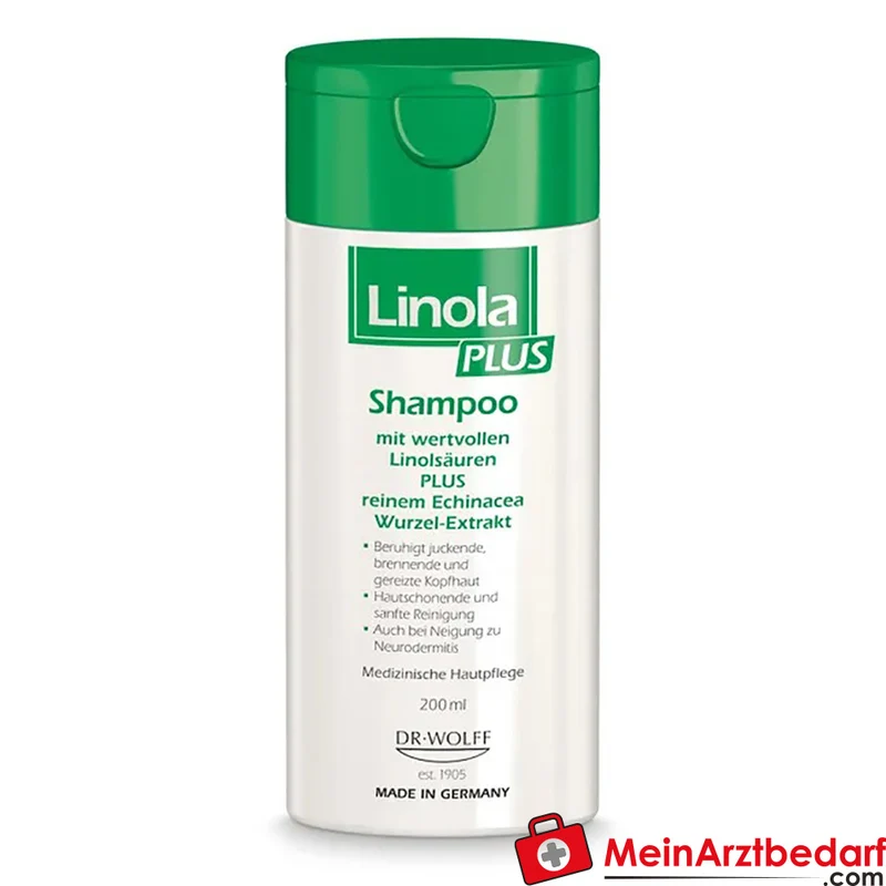 Linola PLUS Shampoo 200 ml für juckende, gereizte Kopfhaut
