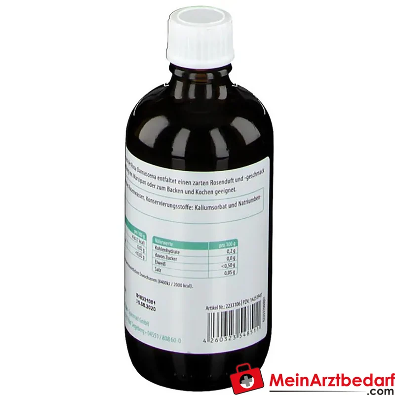 Spinnrad Rosenwasser 100 ml Flasche zum Backen und Kochen
