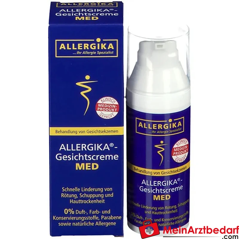 ALLERGIKA Gesichtscreme MED mit Ceramid 3 und Panthenol Creme 50 ml