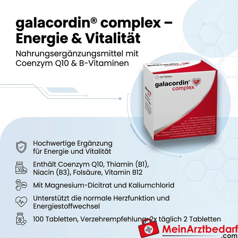 galacordin® complex Coenzym Q10 und B‑Vitamine Tabletten 100 Stück