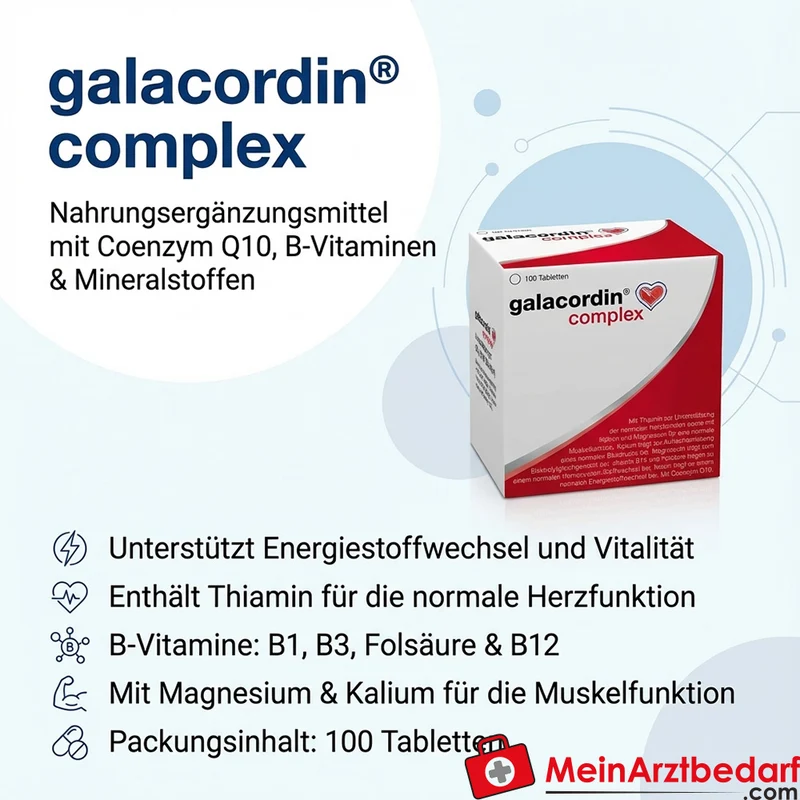 galacordin® complex Coenzym Q10 und B‑Vitamine Tabletten 100 Stück