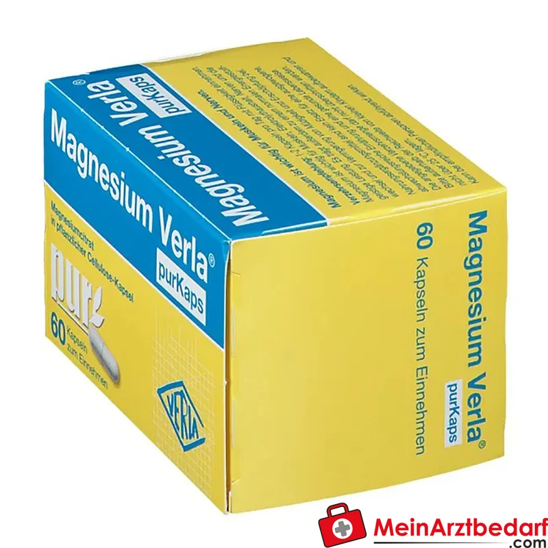 Magnesium Verla purKaps Trimagnesiumdicitrat Kapseln 150–300 mg Magnesium/Tag (als Magnesiumcitrat) 60 Stück