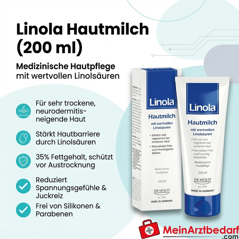 Linola Hautmilch Körperlotion mit Linolsäuren 200 ml