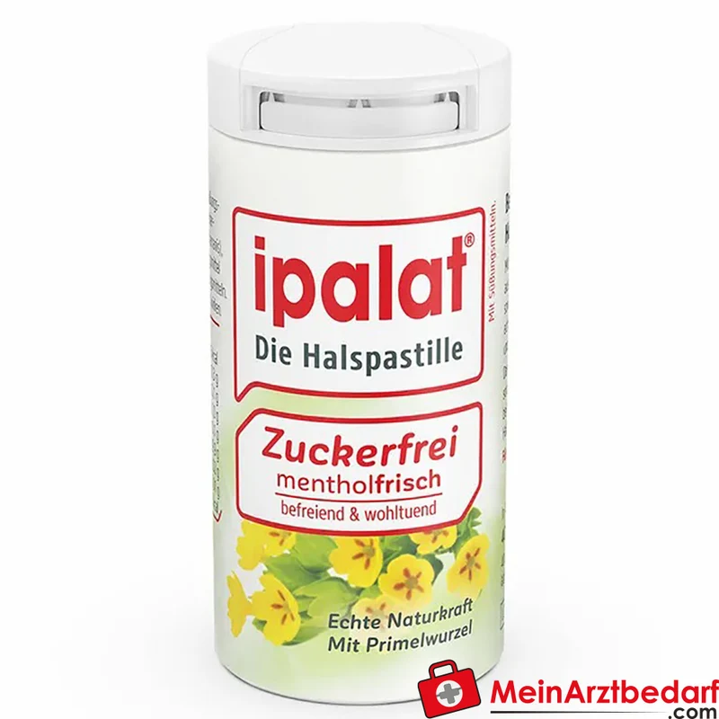 ipalat Halspastillen zuckerfrei mit Primelwurzel-Extrakt und Menthol 40 St.