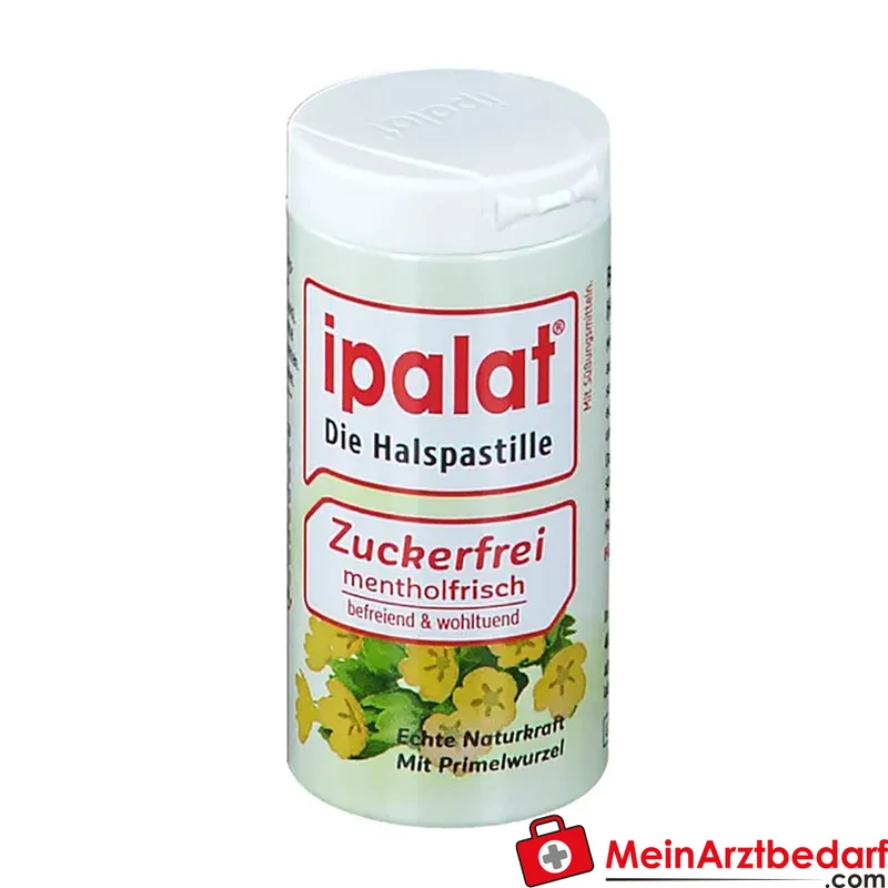 ipalat Halspastillen zuckerfrei mit Primelwurzel-Extrakt und Menthol 40 St.