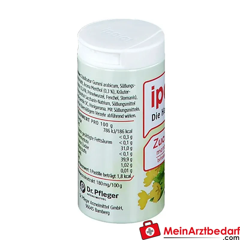 ipalat Halspastillen zuckerfrei mit Primelwurzel-Extrakt und Menthol 40 St.