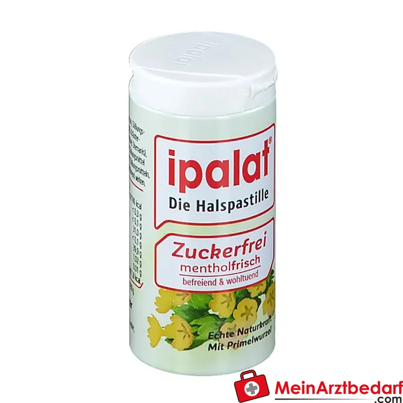 ipalat Halspastillen zuckerfrei mit Primelwurzel-Extrakt und Menthol 40 St.