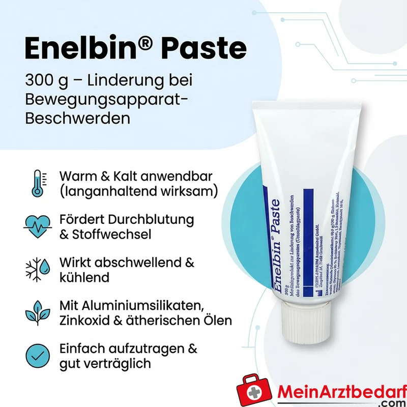 Enelbin Paste Umschlagpaste mit Aluminiumsilikaten und Zinkoxid 300 g