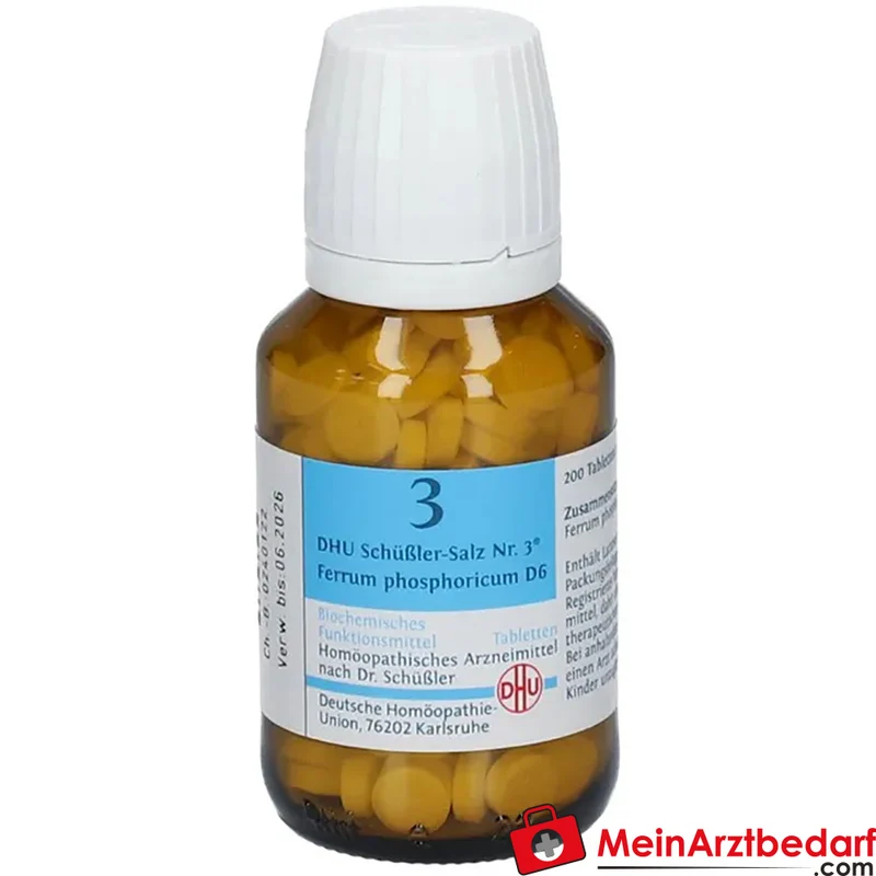 DHU Schüßler-Salz Nr. 3 Ferrum phosphoricum D6 Tabletten 200 St.