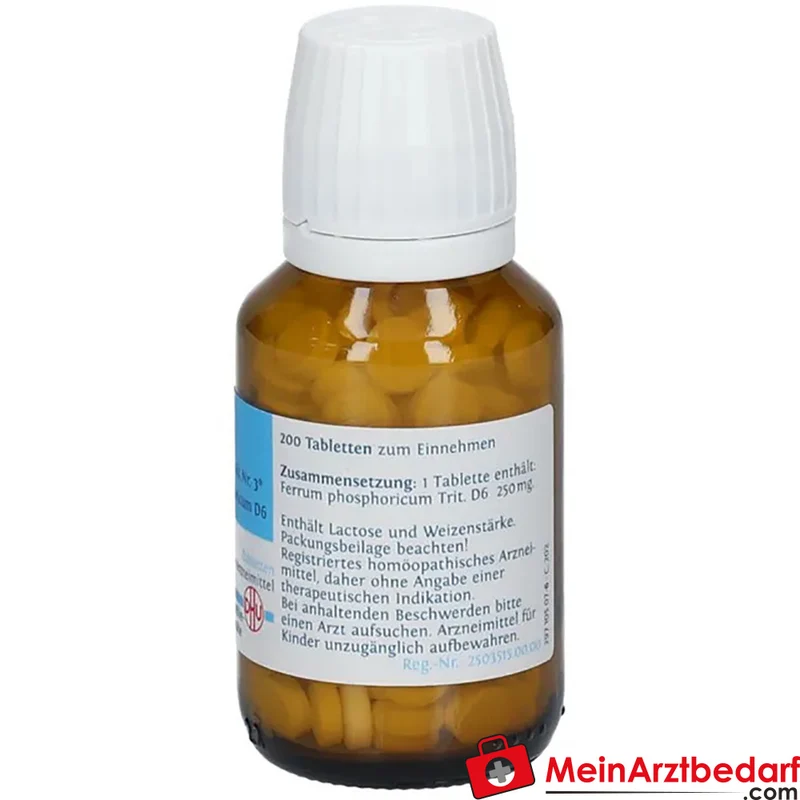 DHU Schüßler-Salz Nr. 3 Ferrum phosphoricum D6 Tabletten 200 St.