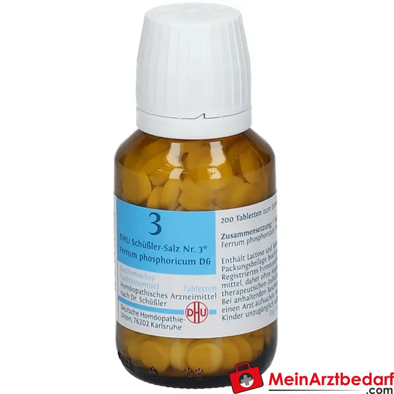 DHU Schüßler-Salz Nr. 3 Ferrum phosphoricum D6 Tabletten 200 St.