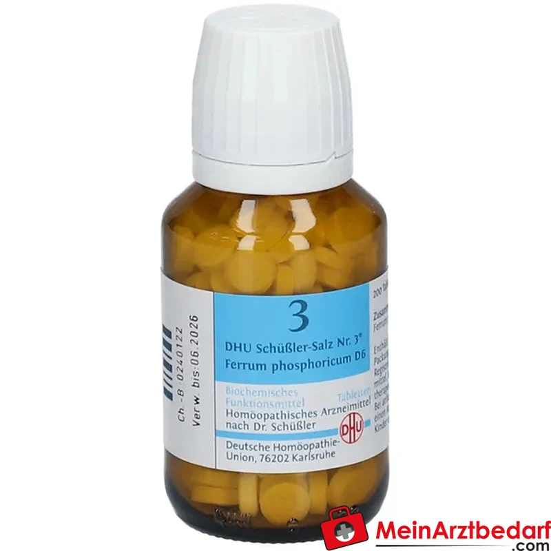 DHU Schüßler-Salz Nr. 3 Ferrum phosphoricum D6 Tabletten 200 St.