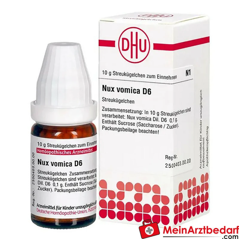 DHU Nux vomica D6 Globuli 10 g