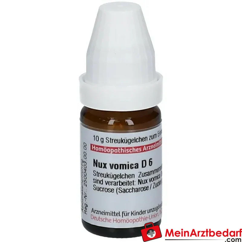 DHU Nux vomica D6 Globuli 10 g