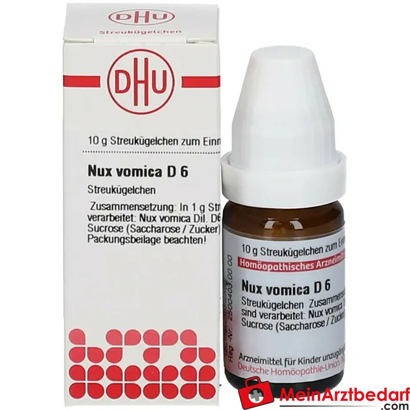 DHU Nux vomica D6 Globuli 10 g