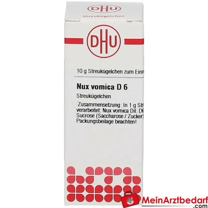 DHU Nux vomica D6 Globuli 10 g