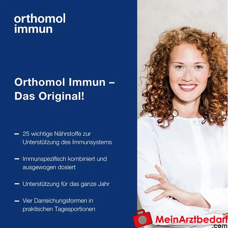 Orthomol Immun Vitamin D3 hochdosiert, Vitamin C und Zink Granulat 30 Beutel