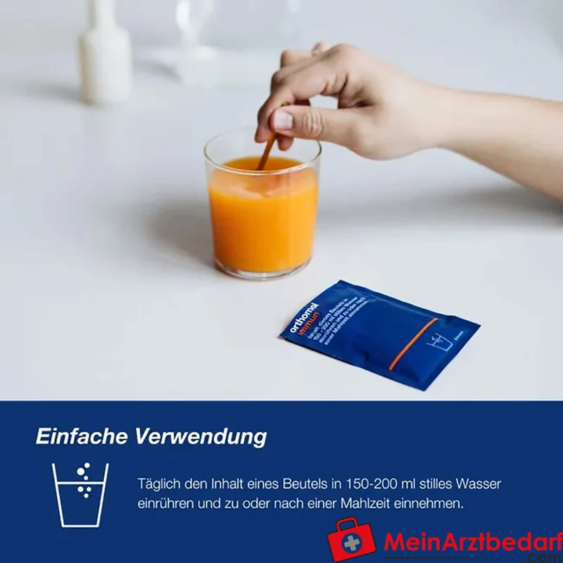 Orthomol Immun Vitamin D3 hochdosiert, Vitamin C und Zink Granulat 30 Beutel