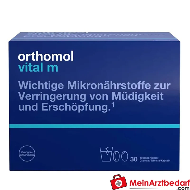 Orthomol Vital m Multivitamin mit B‑Vitaminen und Omega‑3 Granulat/Tabletten/Kapseln 30 St.