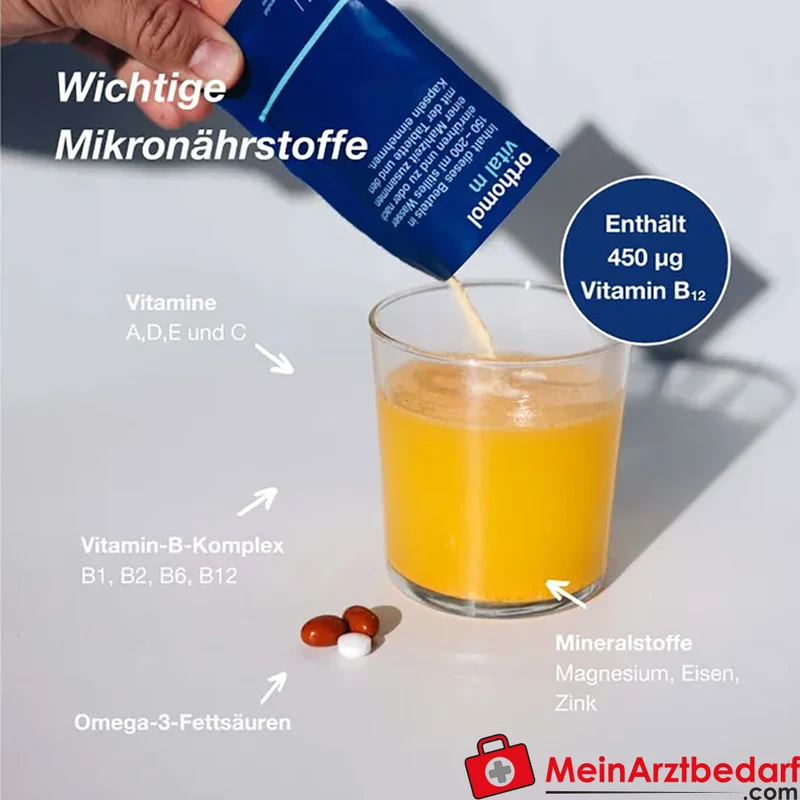 Orthomol Vital m Multivitamin mit B‑Vitaminen und Omega‑3 Granulat/Tabletten/Kapseln 30 St.