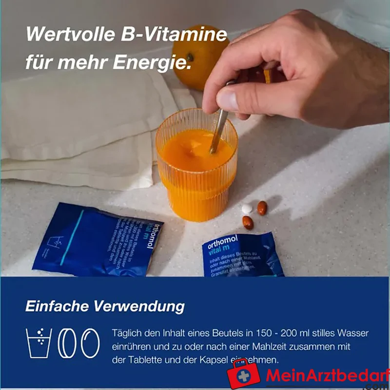 Orthomol Vital m Multivitamin mit B‑Vitaminen und Omega‑3 Granulat/Tabletten/Kapseln 30 St.