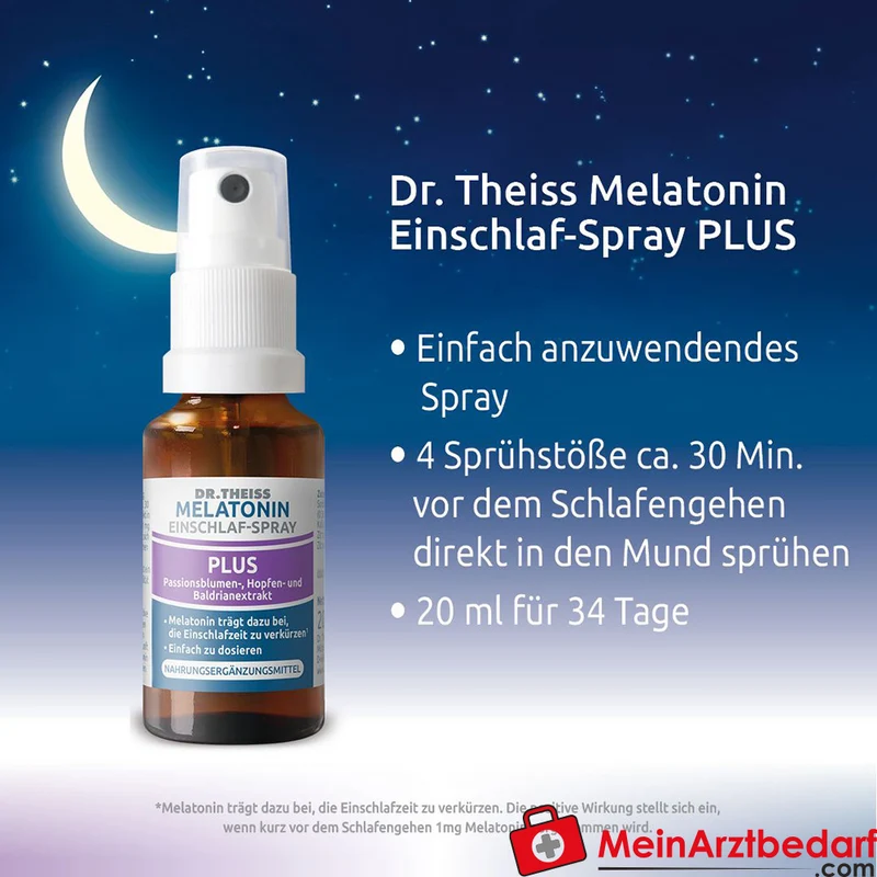 DR. THEISS Melatonin Einschlaf‑Spray 0,17% 20 ml