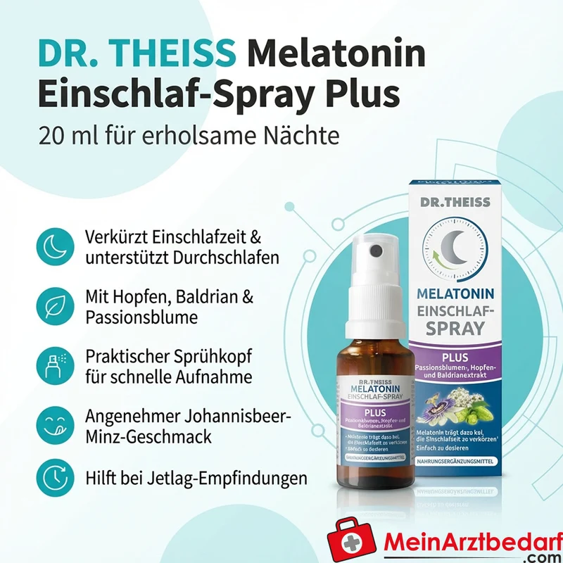 DR. THEISS Melatonin Einschlaf‑Spray 0,17% 20 ml