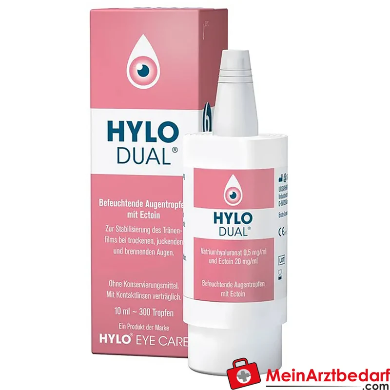 HYLO-DUAL Augentropfen 2% Ectoin und 0,05% Hyaluronsäure 10 ml