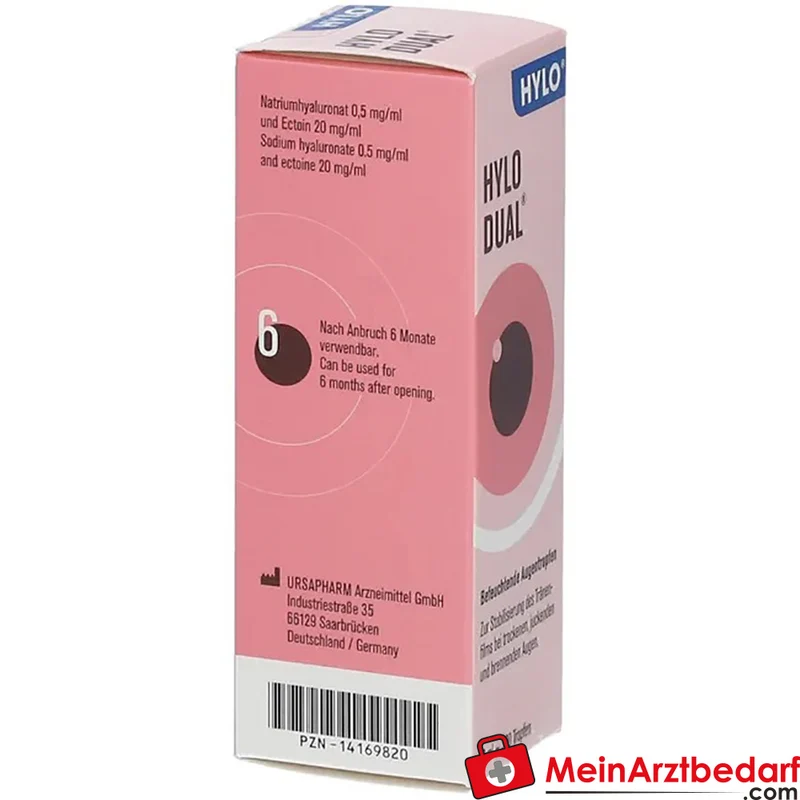 HYLO-DUAL Augentropfen 2% Ectoin und 0,05% Hyaluronsäure 10 ml
