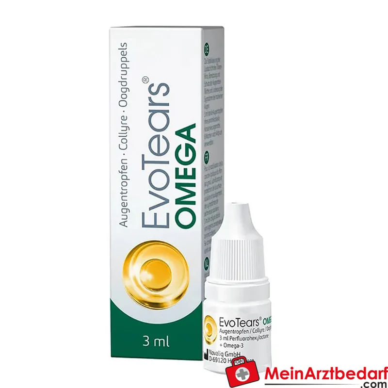 EvoTears OMEGA 1-(Perfluorhexyl)octan Omega-3 Augentropfen wasserfrei 3 ml