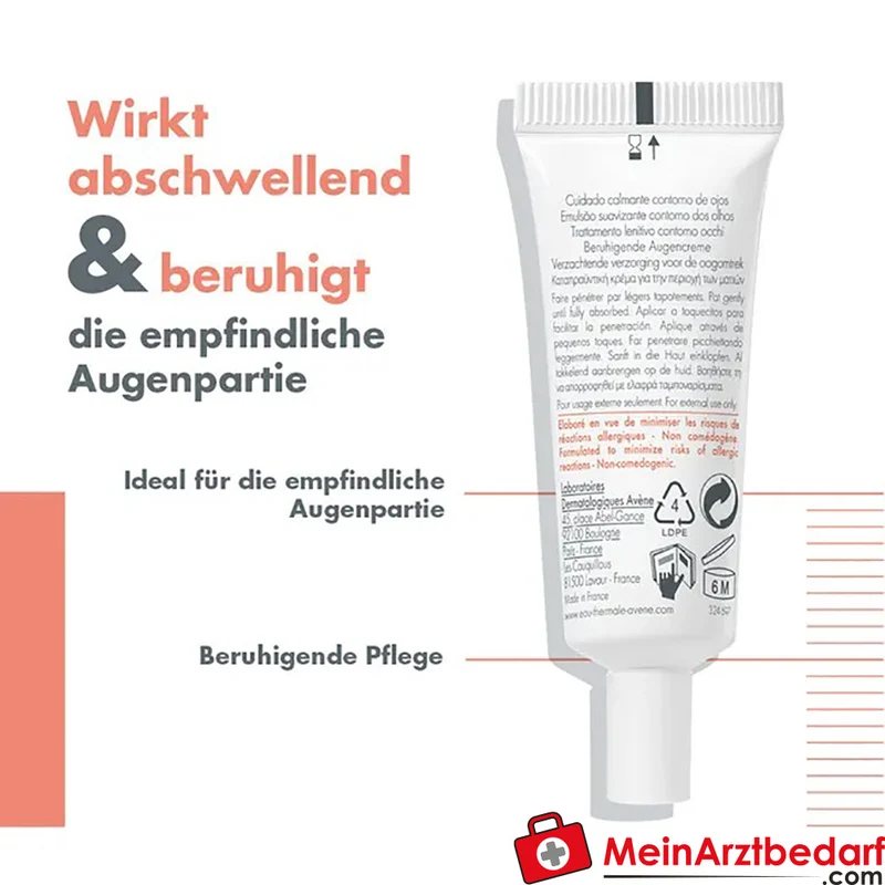 Avène Beruhigende Augencreme mit Hyaluronsäure 10 ml