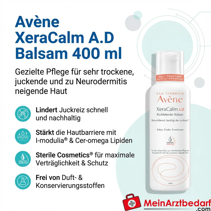 Avène XeraCalm A.D Balsam 400 ml gegen Juckreiz Neurodermitis